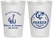 Personalized Wedding 12 oz Frosted Cups - We Got Hooked Fish | 392