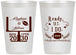 Personalized Wedding 12 oz Frosted Cups - Football | 394