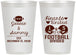 Personalized Wedding 12 oz Frosted Cups - Hearts United Football | 395