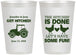 Personalized Wedding 12 oz Frosted Cups - Got Hitched Tractor | 397