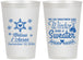 Personalized Wedding 12 oz Frosted Cups - Christmas Winter | 399