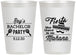 Personalized Bachelor Party 12 oz Frosted Cups - Fiesta No Manana | 40002
