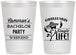 Personalized Bachelor Party 12 oz Frosted Cups - Hast La Vista Single Life | 40003
