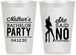 Personalized Bachelor Party 12 oz Frosted Cups - She Said No Strip Club | 40005
