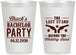 Personalized Bachelor Party 12 oz Frosted Cups - Last Stand Wedding Bands | 40015