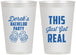 Personalized Bachelor Party 12 oz Frosted Cups - Just Got Real | 40024