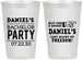 Personalized Bachelor Party 12 oz Frosted Cups - Last Night Of Freedom | 40029
