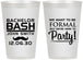 Personalized Bachelor Party 12 oz Frosted Cups - Formal | 40030