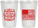 Personalized Bachelor Party 12 oz Frosted Cups - Star Spangled Hammered | 40032