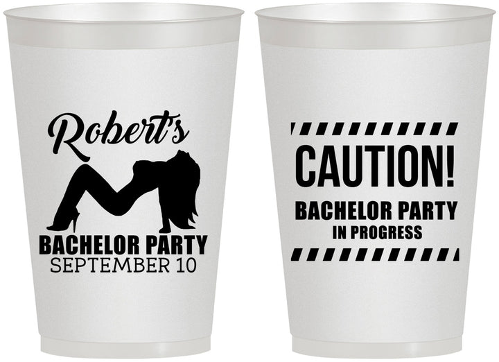 Personalized Bachelor Party 12 oz Frosted Cups - Strip Club | 40037