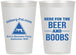 Personalized Bachelor Party 12 oz Frosted Cups - Beer And Boobs | 40040