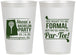 Personalized Bachelor Party 12 oz Frosted Cups - Golf Par Tee | 40043