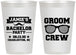 Personalized Bachelor Party 12 oz Frosted Cups - Groom Crew | 40047