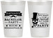 Personalized Bachelor Party 12 oz Frosted Cups - Formal Skeleton | 40048
