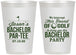 Personalized Bachelor Party 12 oz Frosted Cups - Golf | 40052