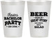 Personalized Bachelor Party 12 oz Frosted Cups - Great Story | 40057