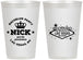 Personalized Bachelor Party 12 oz Frosted Cups - Last Vegas | 40059