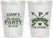 Personalized Bachelor Party 12 oz Frosted Cups - Hunt Is Over | 40082
