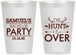 Personalized Bachelor Party 12 oz Frosted Cups - Hunt Is Over | 40084