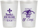 Personalized Bachelor Party 12 oz Frosted Cups - Mardi Gras | 40089
