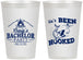 Personalized Bachelor Party 12 oz Frosted Cups - Fishing Hooked | 40096