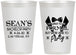 Personalized Bachelor Party 12 oz Frosted Cups - Forma | 40098