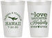Personalized Wedding 12 oz Frosted Cups - Love Laughter Happily | 404