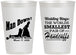 Personalized Wedding 12 oz Frosted Cups - Man Down | 407
