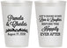Personalized Wedding 12 oz Frosted Cups - Love Laughter Happily | 409