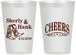 Personalized Wedding 12 oz Frosted Cups - Cheers Cowboy | 411