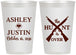 Personalized Wedding 12 oz Frosted Cups - The Hunt Is Over | 412