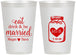 Personalized Wedding 12 oz Frosted Cups - Mason Jar | 415
