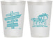 Personalized Wedding 12 oz Frosted Cups - Sun Sand Drink In My Hand | 416