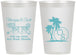 Personalized Wedding 12 oz Frosted Cups - Beach | 423