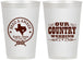Personalized Wedding 12 oz Frosted Cups - Country Texas | 424