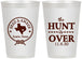 Personalized Wedding 12 oz Frosted Cups - The Hunt Is Over | 426