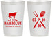 Personalized Wedding 12 oz Frosted Cups - I Do Barbecue Bbq | 433