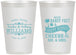 Personalized Wedding 12 oz Frosted Cups - Sandy Feet Salty Kisses | 434