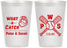 Personalized Wedding 12 oz Frosted Cups - Baseball | 443