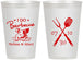 Personalized Wedding 12 oz Frosted Cups - I Do Barbecue Bbq | 446