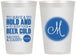 Personalized Wedding 12 oz Frosted Cups - Monogrammed | 450