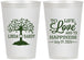 Personalized Wedding 12 oz Frosted Cups - Love And Happiness | 451
