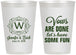 Personalized Wedding 12 oz Frosted Cups - Vows Are Done Have Fun | 460