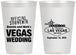 Personalized Wedding 12 oz Frosted Cups - Las Vegas | 466