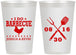 Personalized Wedding 12 oz Frosted Cups - I Do Barbecue Bbq | 472