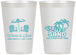 Personalized Wedding 12 oz Frosted Cups - Sun Sand Drink In My Hand | 479