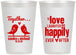 Personalized Wedding 12 oz Frosted Cups - Happily Ever After | 480
