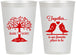 Personalized Wedding 12 oz Frosted Cups - Love Birds | 481