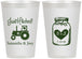 Personalized Wedding 12 oz Frosted Cups - Just Hitched Mason Jar | 483