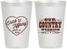Personalized Wedding 12 oz Frosted Cups - Country Wedding | 484